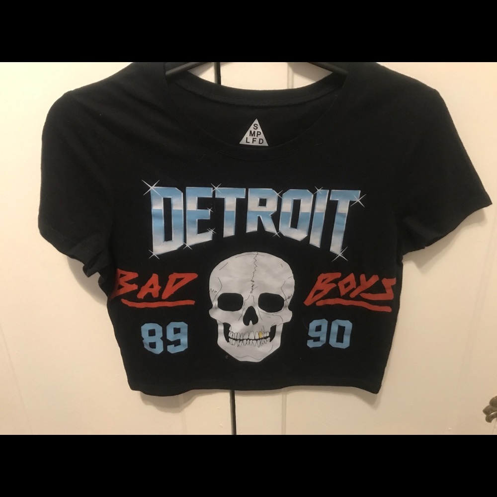 Detroit bad boys crop top